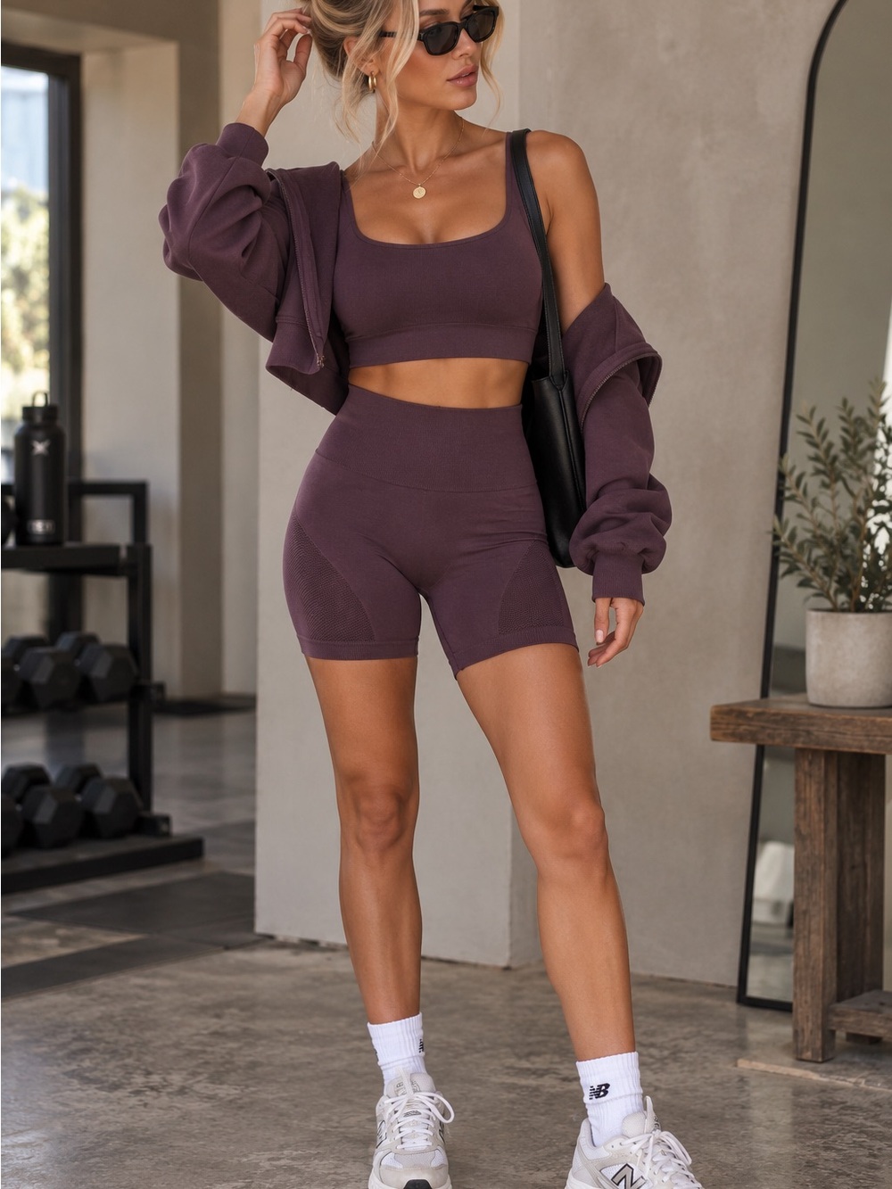 lululemon athletica Womens High-Rise Mauve Bike Shorts